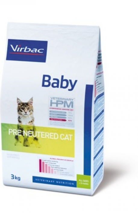 BABY PRE NEUTERED CAT 3 KG HPM