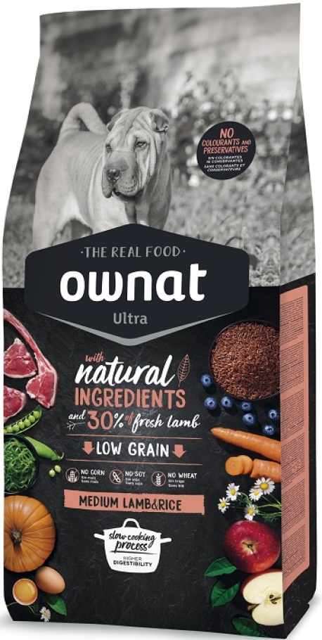 OWNAT PERRO ULTRA MEDIUM LAMB&RICE 3KG