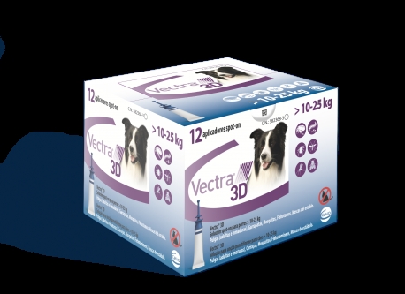 VECTRA 3D SPOT-ON PERROS 10-25KG 12 PIPETAS