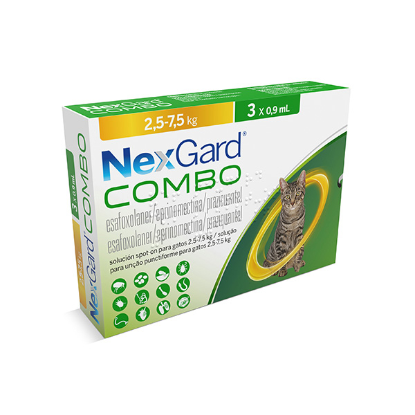 Nexgard Combo Chat 2 5 7 5 Kg