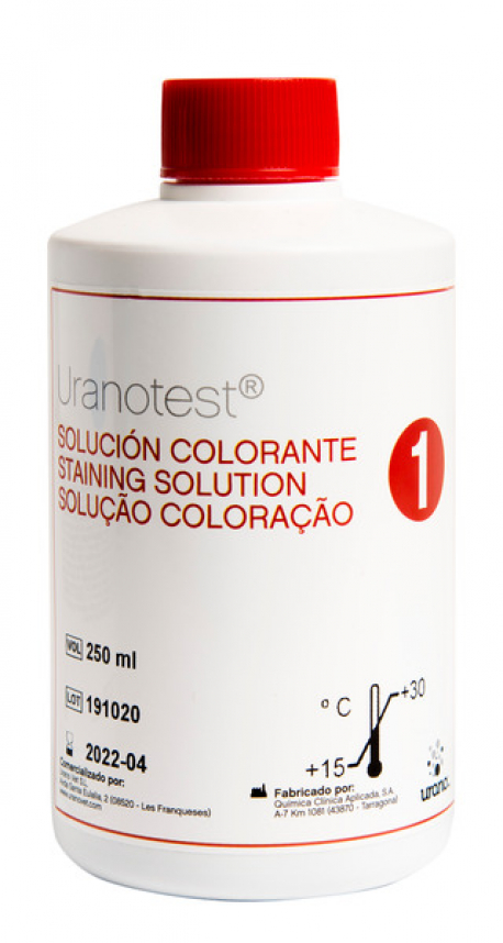 URANOTEST SOLUCION COLORANTE 1 ROJA 250ML