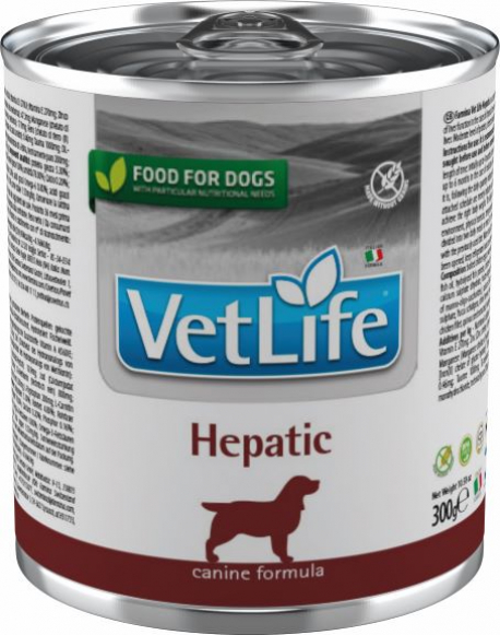 VETLIFE DOG HEPATIC 6X300G 