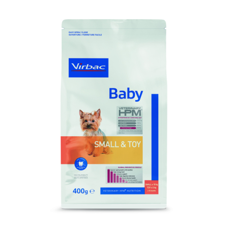 BABY DOG SMALL & TOY NF ORAL 400G HPM