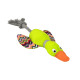 PELUCHE PATO HARRY CON CUERDA DENTAL 33CM 2UD 