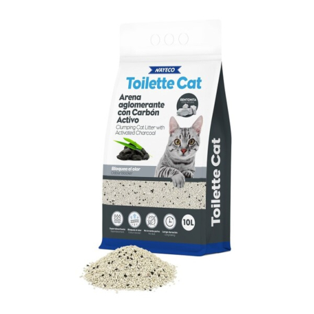 ARENA BENTONITA TOILETTE CAT CARBON ACTIV10L/8,5KG