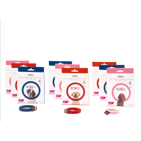 TABERDOG COLLAR PERMETRINA 75CM ROJO DFV
