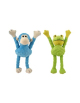 PELUCHE RANA Y MONO BRAZOS LARGOS 40CM 2UD