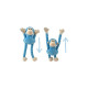 PELUCHE RANA Y MONO BRAZOS LARGOS 40CM 2UD