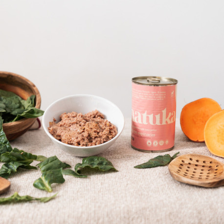 NATUKA LATA MENU PERRO PAVO CON ESPINACAS 12X400G