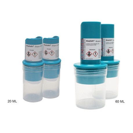 BIOPSAFE CONTENEDOR C/FORMOL ENCAPSULADO 20ML 24UD
