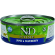 ND CAT PRIME CORDERO  ARANDANOS ADULTO 70GR UMV 24uds