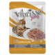 VIBRISSE GATO POUCH ATUN Y JAMONCITOS DE POLLO EN GELATINA 70g
