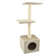 RASCADOR AMELIE BEIGE 3 ALTURAS CON GATERA 30x30x89CM