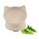 COMEDERO GATO BAMBU ELEVADO BEIGE 140ml