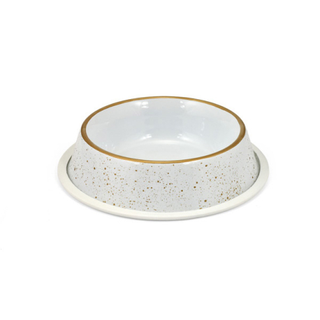 <p>Referencia del laboratorio: ANTISKID DOG BOWL WITH GOLDEN SPECKLE</p>