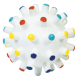 PELOTA VINILO CON PUNTITAS DE COLORES 12cm