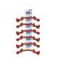 RISTRA CUERDA DENTAL BICOLOR 30cm-105gr NARANJA UMV 6uds