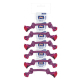 RISTRA CUERDA DENTAL BICOLOR 25cm-80gr ROSA UMV 6uds