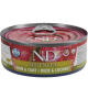 ND CAT QUINOA SKIN  COAT PATO ADULTO LATA 80GR UMV 24uds